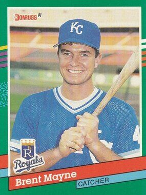 Brent Mayne - Donruss 91 Baseball Card
